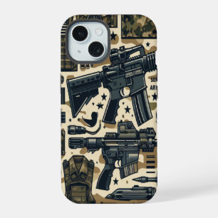 Coque iPhone 15 Timber Duck Camo Classic patern