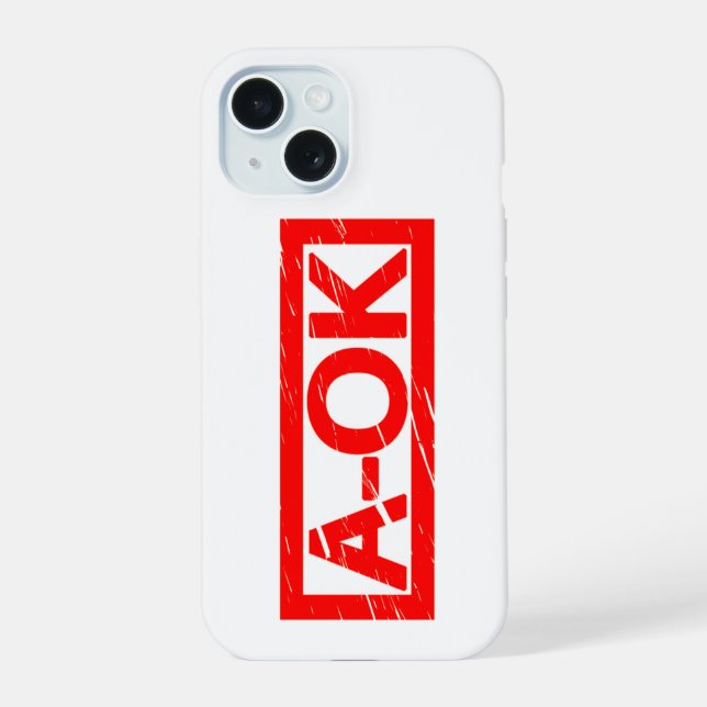 Coque iPhone 15 Timbre A-OK (Verso)