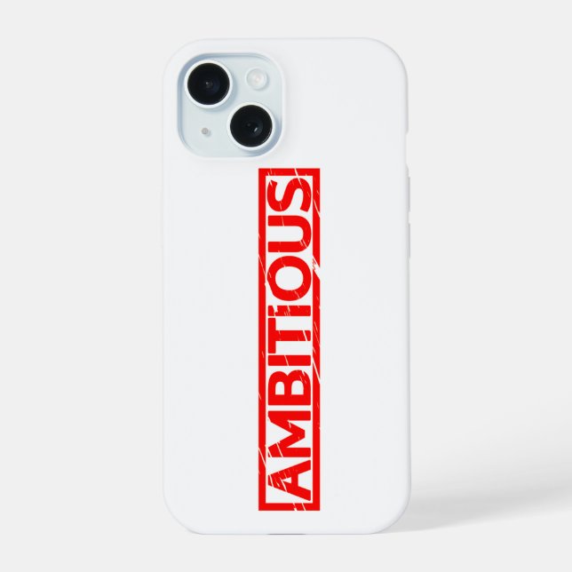 Coque iPhone 15 Timbre Ambitieux (Verso)