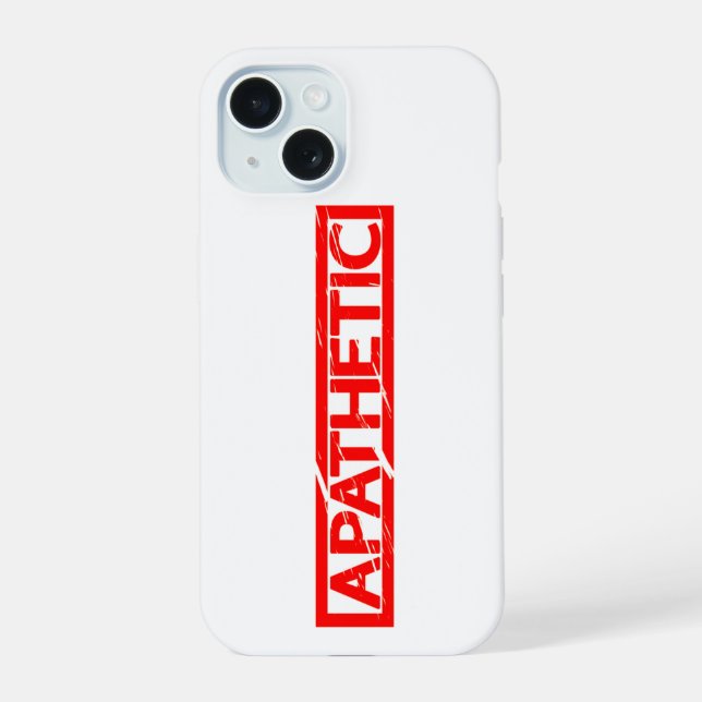 Coque iPhone 15 Timbre apathique (Verso)