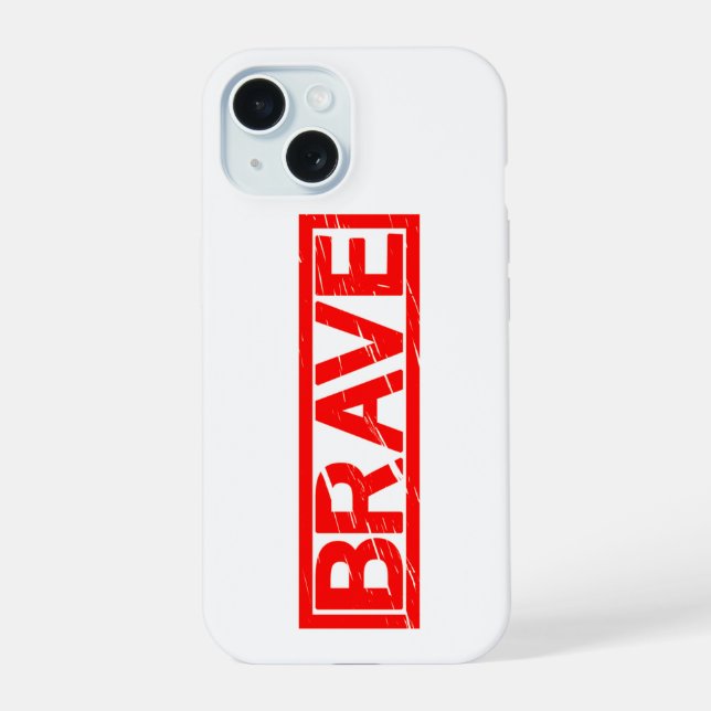Coque iPhone 15 Timbre Brave (Verso)