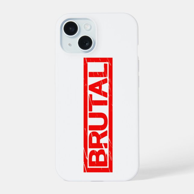 Coque iPhone 15 Timbre Brutal (Verso)