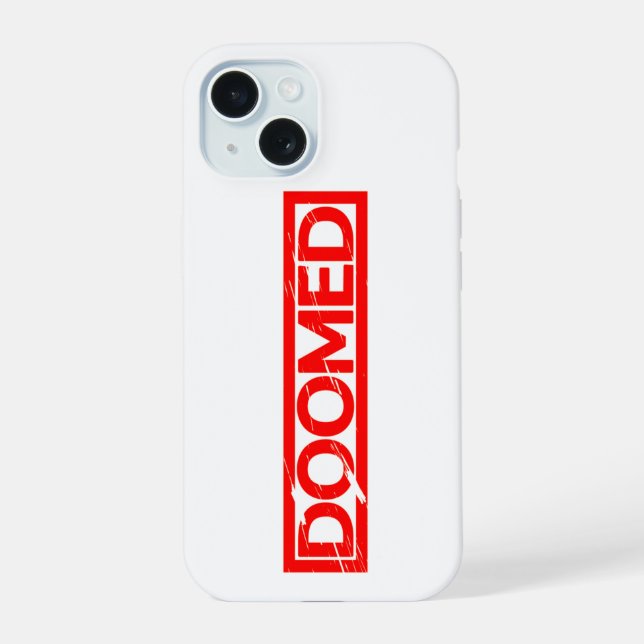 Coque iPhone 15 Timbre condamné (Verso)