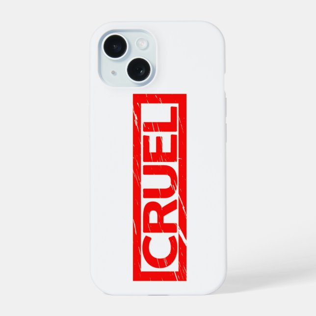 Coque iPhone 15 Timbre cruel (Verso)