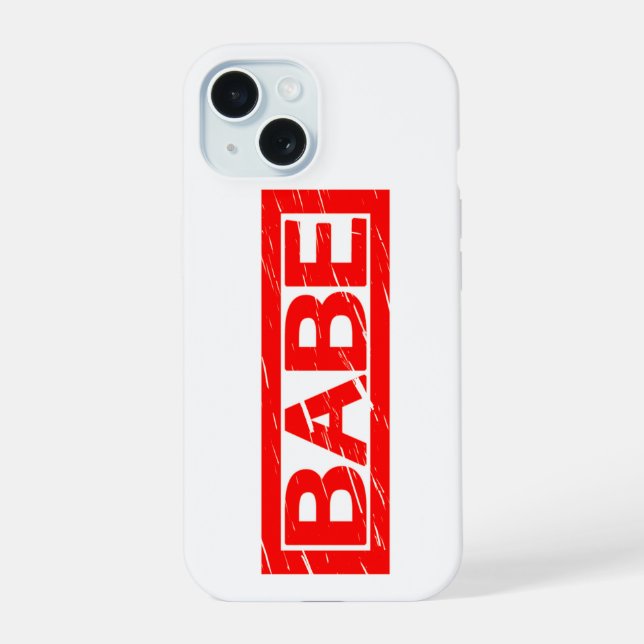 Coque iPhone 15 Timbre de bébé (Verso)