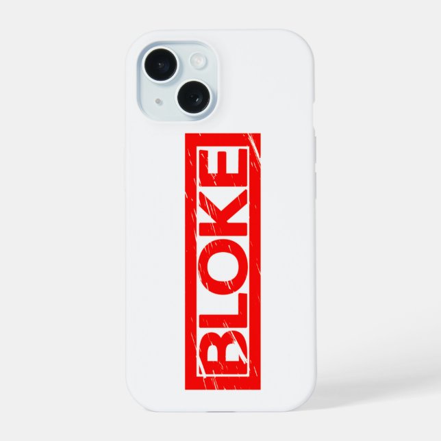 Coque iPhone 15 Timbre de blocs (Verso)