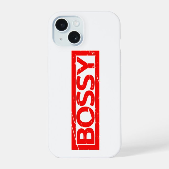 Coque iPhone 15 Timbre de Bossy (Verso)
