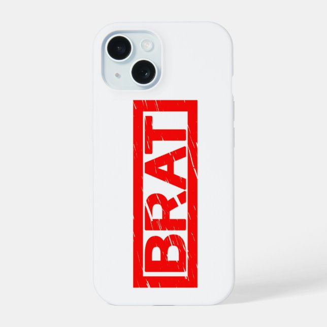 Coque iPhone 15 Timbre de Brat (Verso)