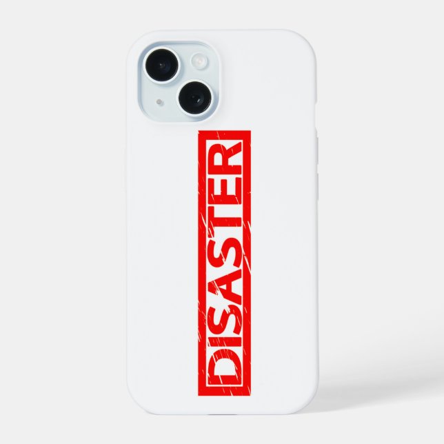 Coque iPhone 15 Timbre de catastrophe (Verso)