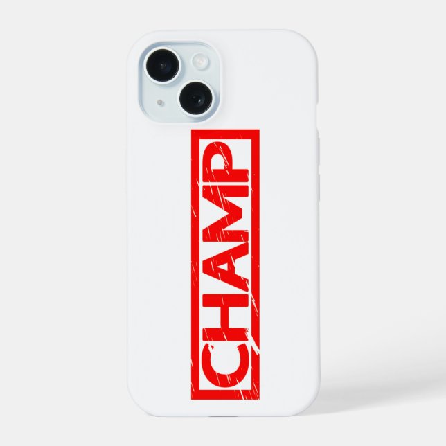 Coque iPhone 15 Timbre de champ (Verso)