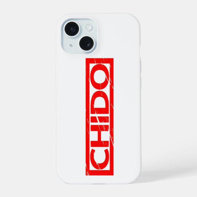 Coque iPhone 15 Timbre de chido (Verso)