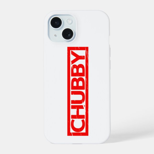 Coque iPhone 15 Timbre de Chubby (Verso)