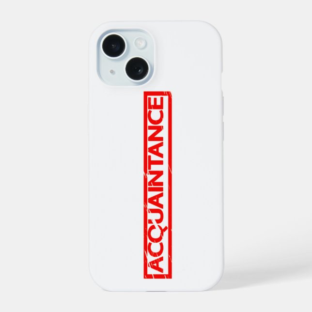 Coque iPhone 15 Timbre de connaissance (Verso)