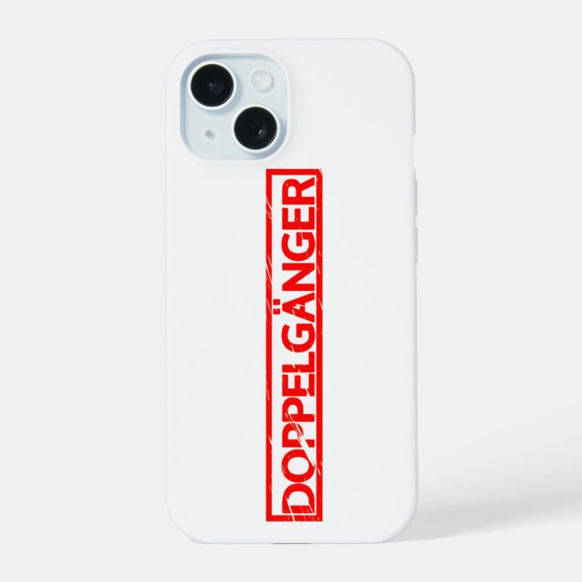 Coque iPhone 15 Timbre de Doppelgänger (Verso)