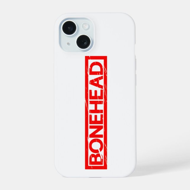 Coque iPhone 15 Timbre de tête (Verso)