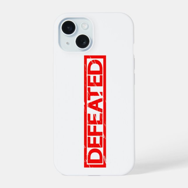 Coque iPhone 15 Timbre défectueux (Verso)