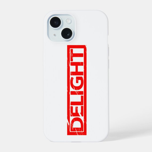 Coque iPhone 15 Timbre délicieux (Verso)