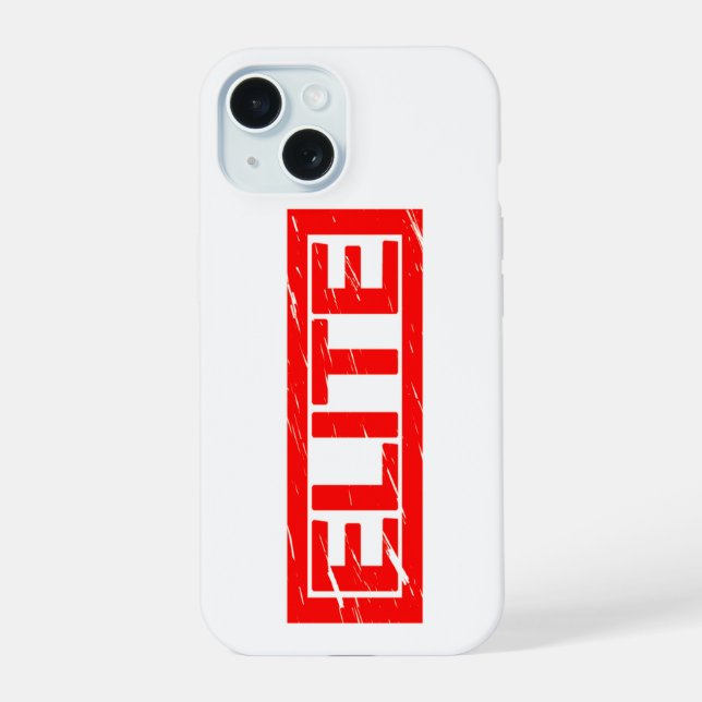Coque iPhone 15 Timbre d'élite (Verso)