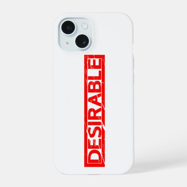 Coque iPhone 15 Timbre désirable (Verso)
