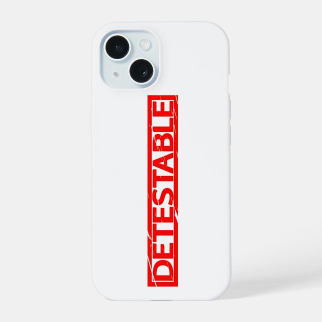 Coque iPhone 15 Timbre détectable (Verso)