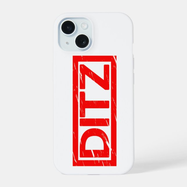 Coque iPhone 15 Timbre Ditz (Verso)