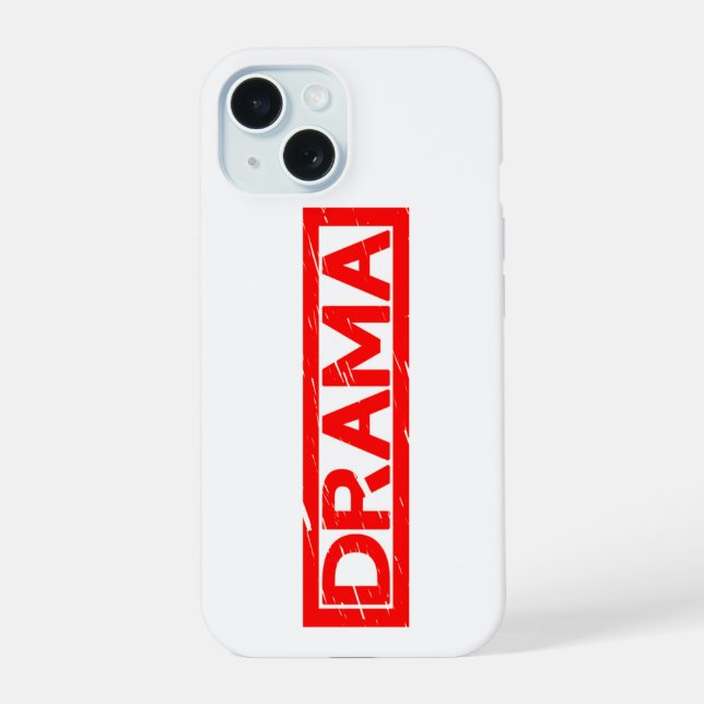 Coque iPhone 15 Timbre dramatique (Verso)
