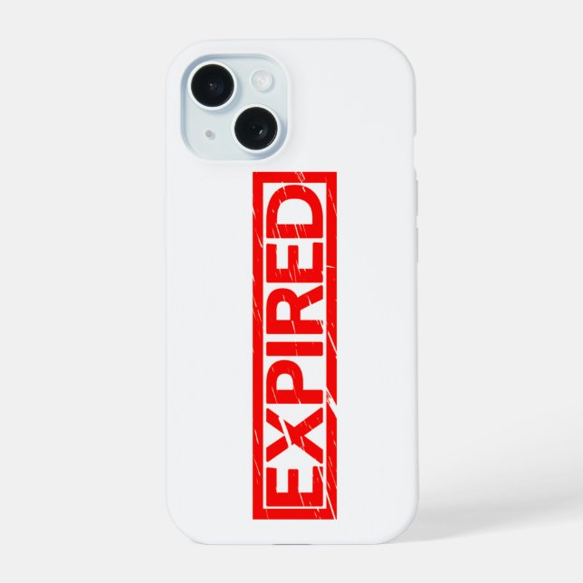 Coque iPhone 15 Timbre Échu (Verso)