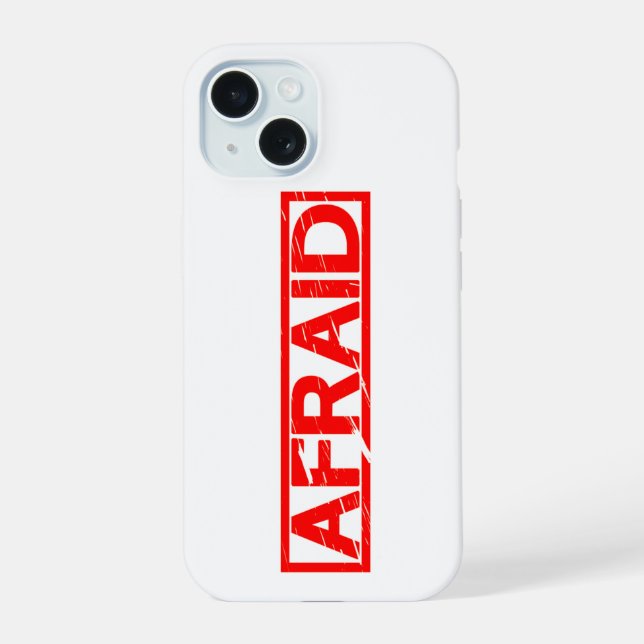 Coque iPhone 15 Timbre effrayant (Verso)