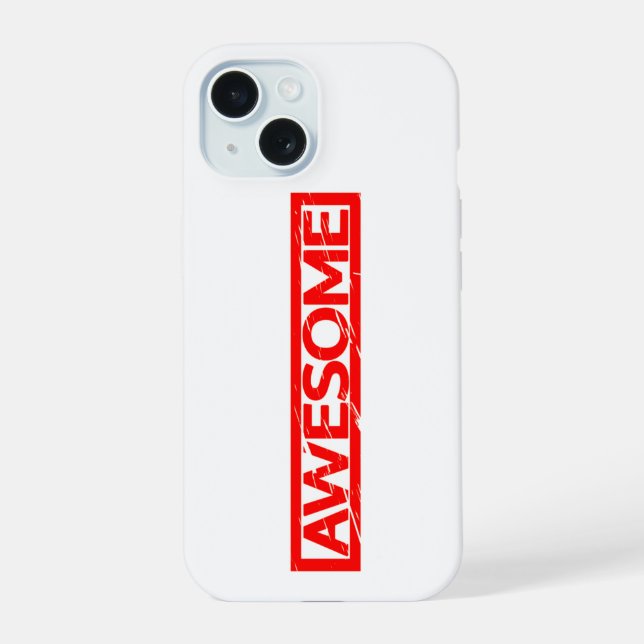 Coque iPhone 15 Timbre génial (Verso)