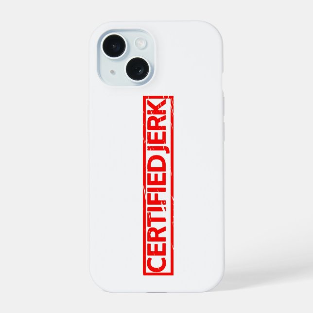 Coque iPhone 15 Timbre Jerk certifié (Verso)