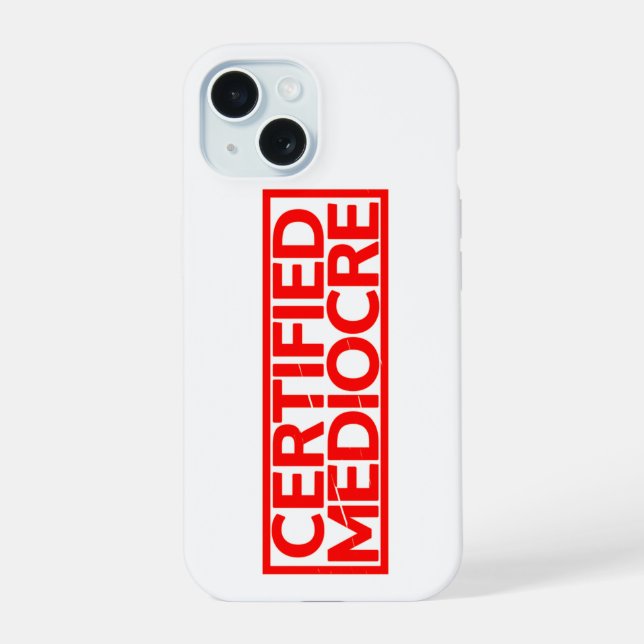 Coque iPhone 15 Timbre médiocre certifié (Verso)