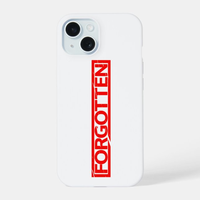 Coque iPhone 15 Timbre oublié (Verso)
