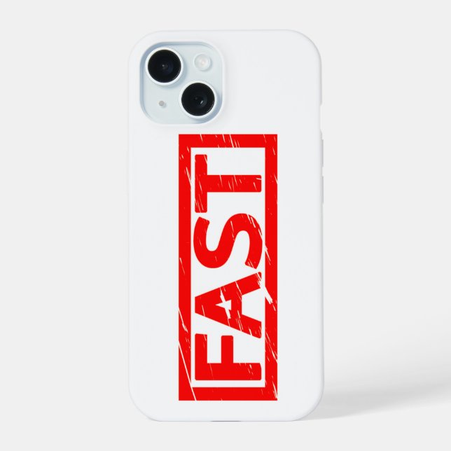 Coque iPhone 15 Timbre rapide (Verso)