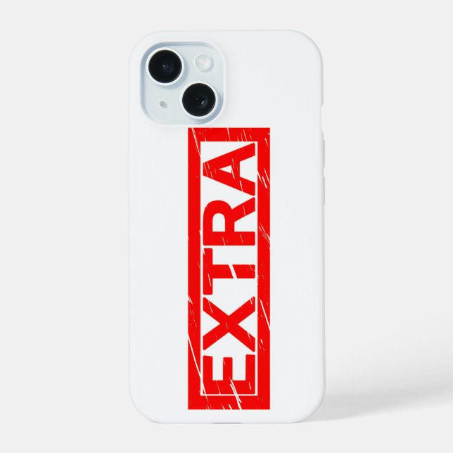 Coque iPhone 15 Timbre supplémentaire (Verso)