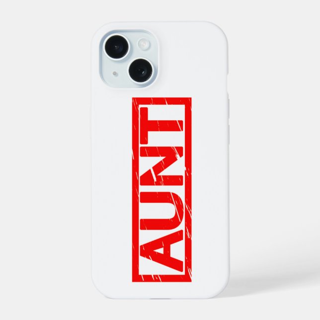 Coque iPhone 15 Timbre Tante (Verso)