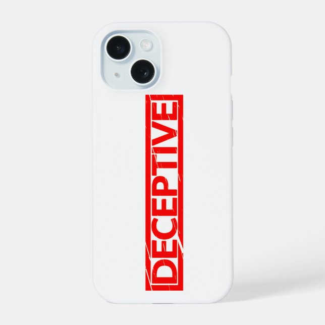 Coque iPhone 15 Timbre trompeur (Verso)