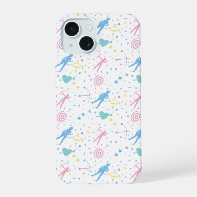 Coque iPhone 15 Tir à l'arc féminin - Archer Bow Arrow (Verso)
