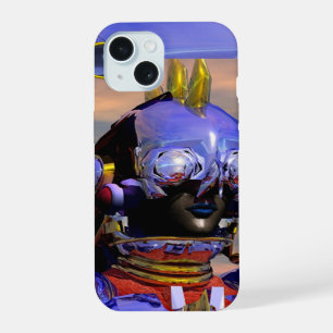 Coque iPhone 15 TITAN CYBORG,Blue Gem Science Fiction,Science-fict