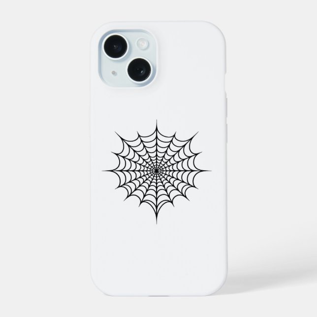 Coque iPhone 15 Toile noire (Verso)
