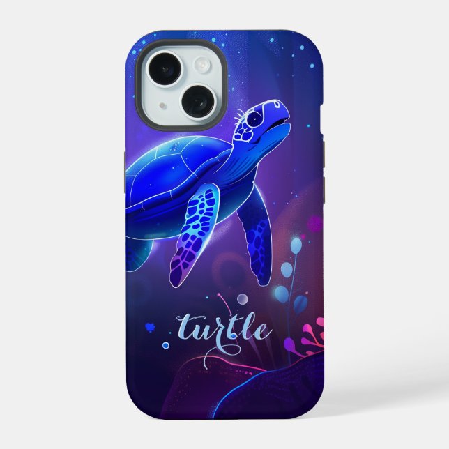 Coque iPhone 15 Tortue de mer (Verso)
