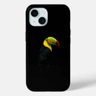 Coque iPhone 15 Toucan à bec caréné Black 4 Luxe iPhone 15 Mate