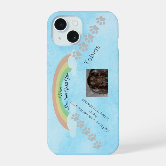 Coque iPhone 15 Toujours guidé par les empreintes de l'amour (Verso)