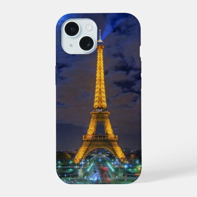 Coque iPhone 15 Tour Eiffel (Verso)