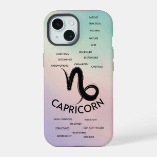 Coque iPhone 15 Traits de la fille Capricorne selon l'horoscope du
