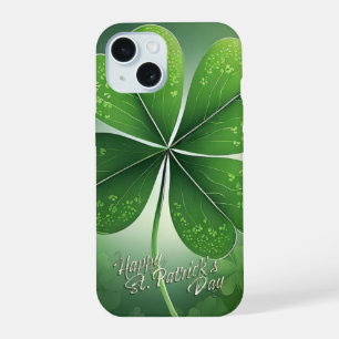 Coque iPhone 15 Tricolores de Shamrocks Joyeuse Saint-Patrick (8) 