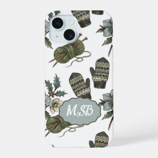 Coque iPhone 15 Tricoteurs de mitaines d'hiver