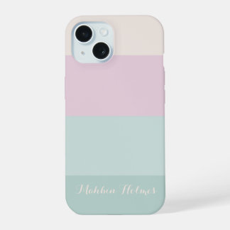 Coque iPhone 15 Typographie Moderne Élégante Monogramme