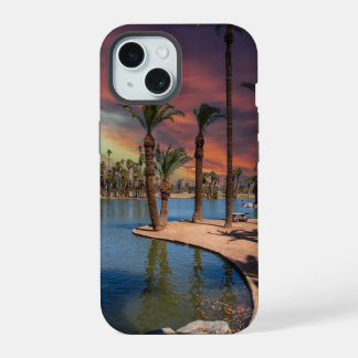Coque iPhone 15 un coucher de soleil dramatique à Encanto Park
