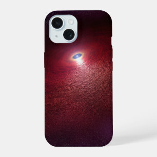 Coque iPhone 15 Une étoile à neutrons avec un disque de poussière