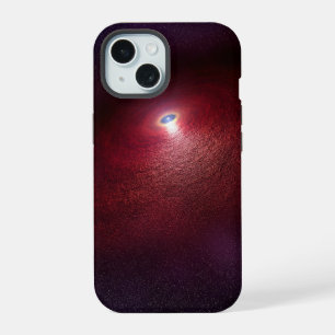 Coque iPhone 15 Une étoile à neutrons avec un disque de poussière